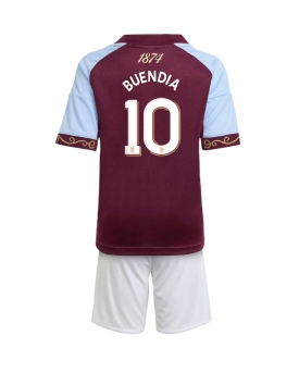 Aston Villa Emiliano Buendia #10 Maglia Gara Casa Repliche 2025-26 Bambino Maniche Corte Aston Villa Emiliano Buendia #10 Maglia Gara Casa Repliche 2025-26 Bambino Maniche Corte
